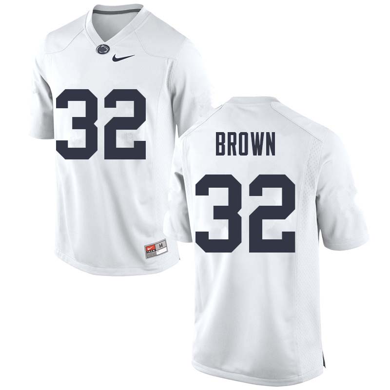 NCAA Nike Men's Penn State Nittany Lions Journey Brown #32 College Football Authentic White Stitched Jersey XRQ2898DV